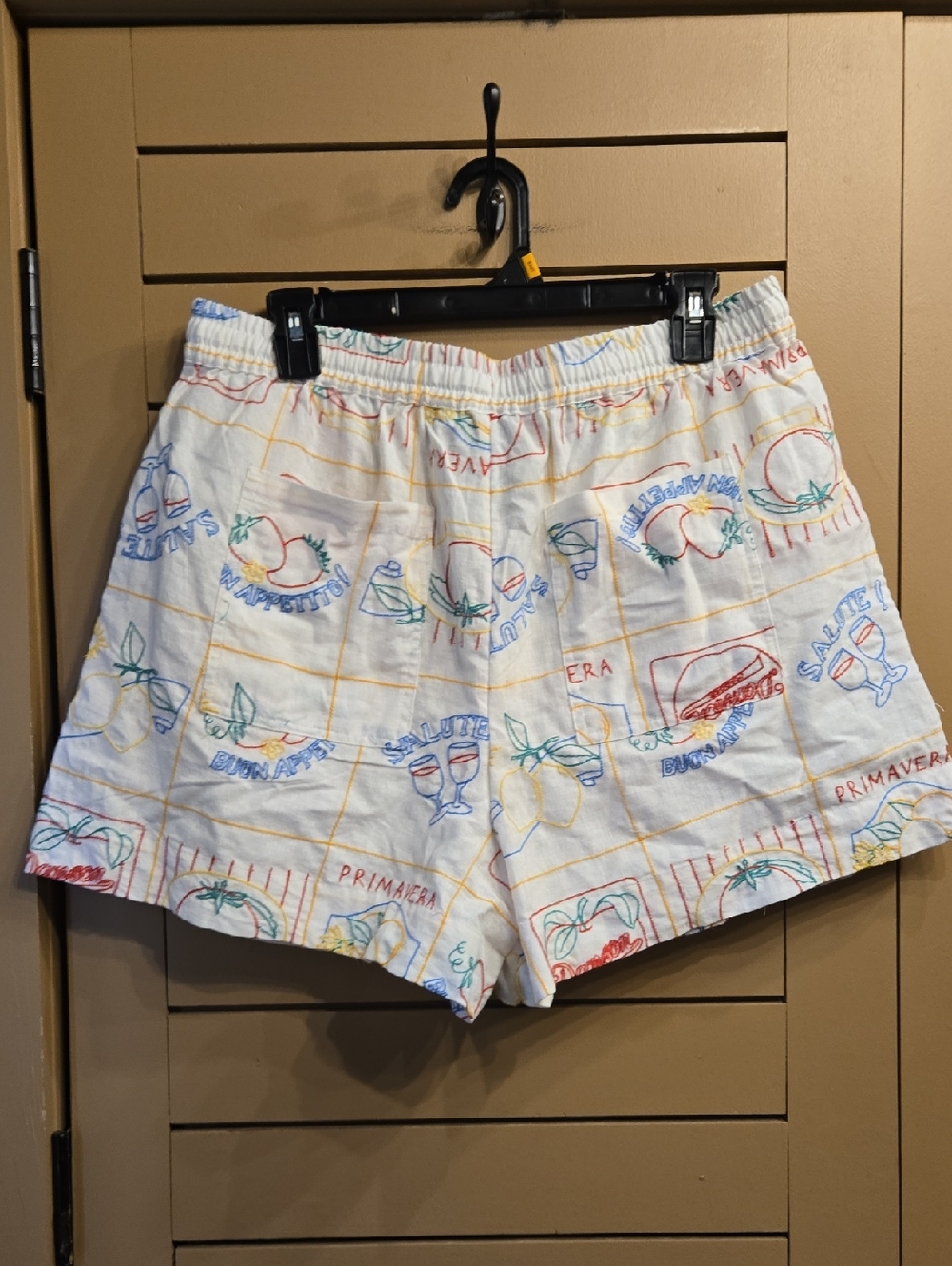 Damson Madder Appetito Embroidered Shorts EU Size 14/ US Size 10 - Picture 9 of 11